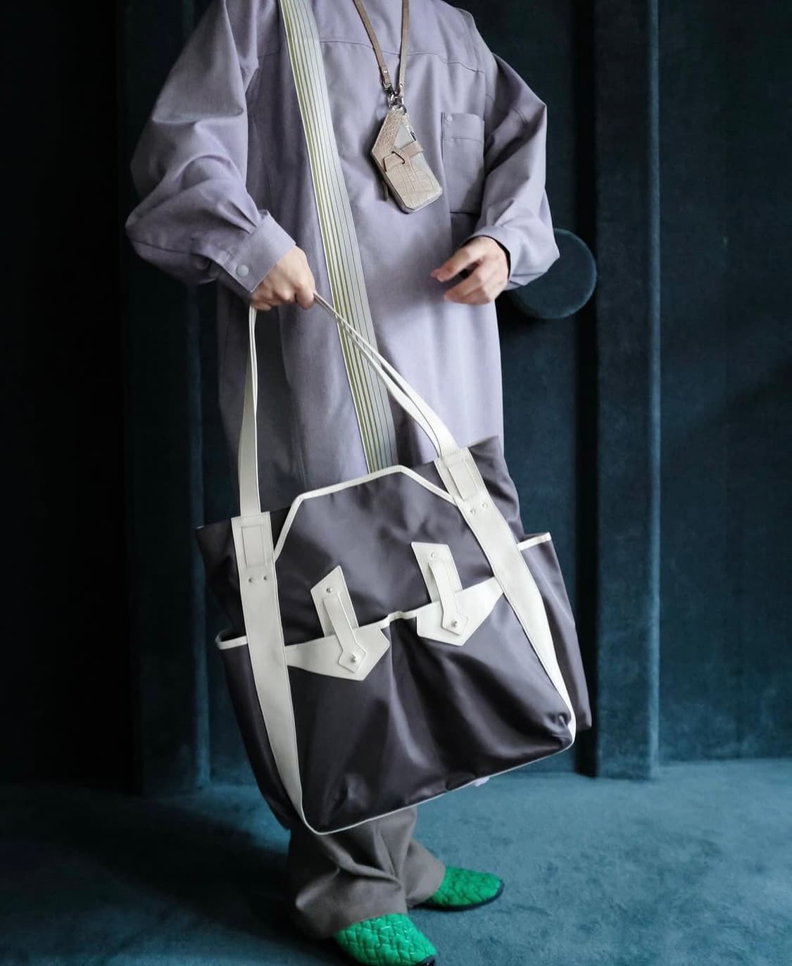 키코 코스타디노브 INEX 스냅 롱 셔츠 바이올렛 상품이미지2