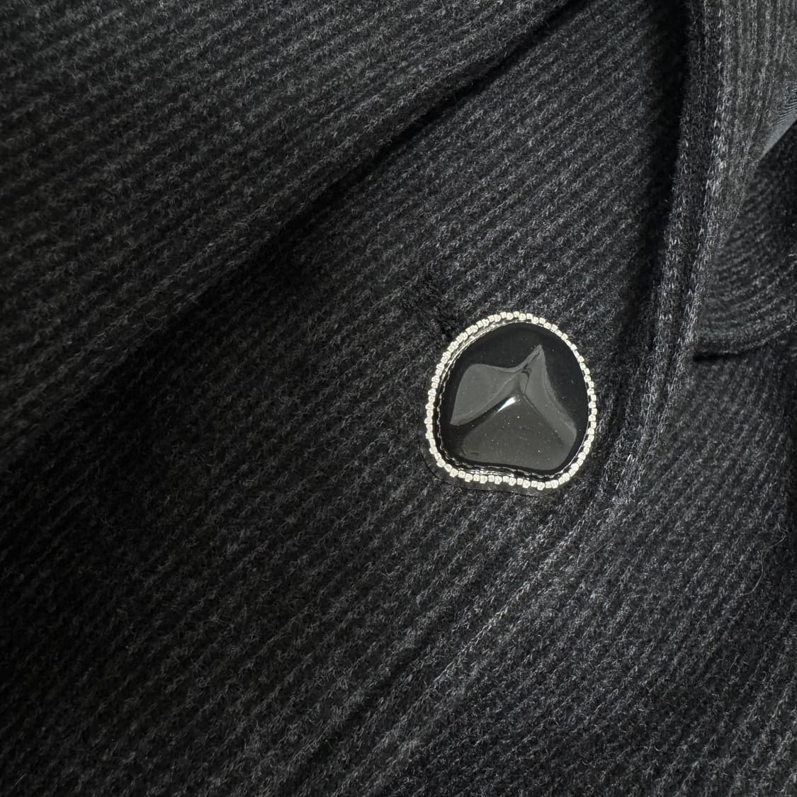 쿠오세 kuose 블레이저 자켓 타이 울 모직 아우터 차콜 상품이미지3