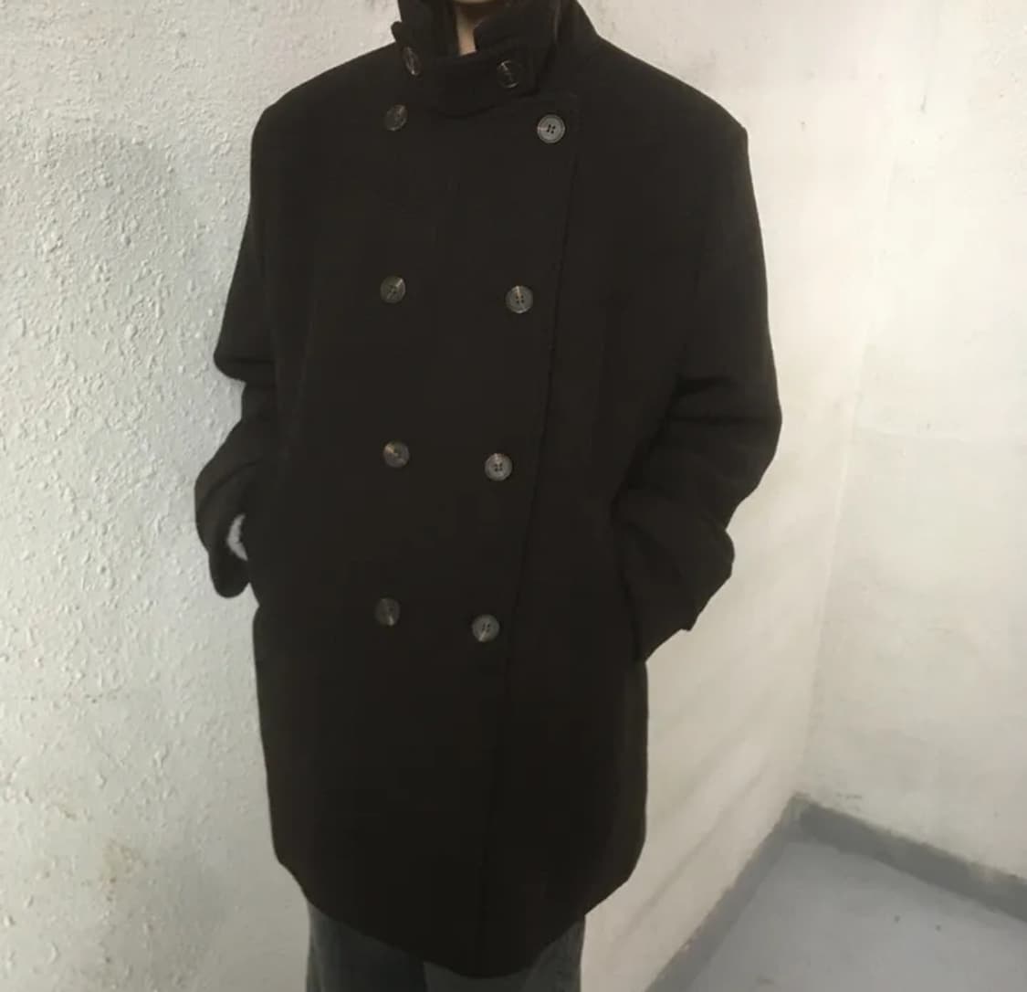 원더원더 하프코트 블랙 상품이미지1