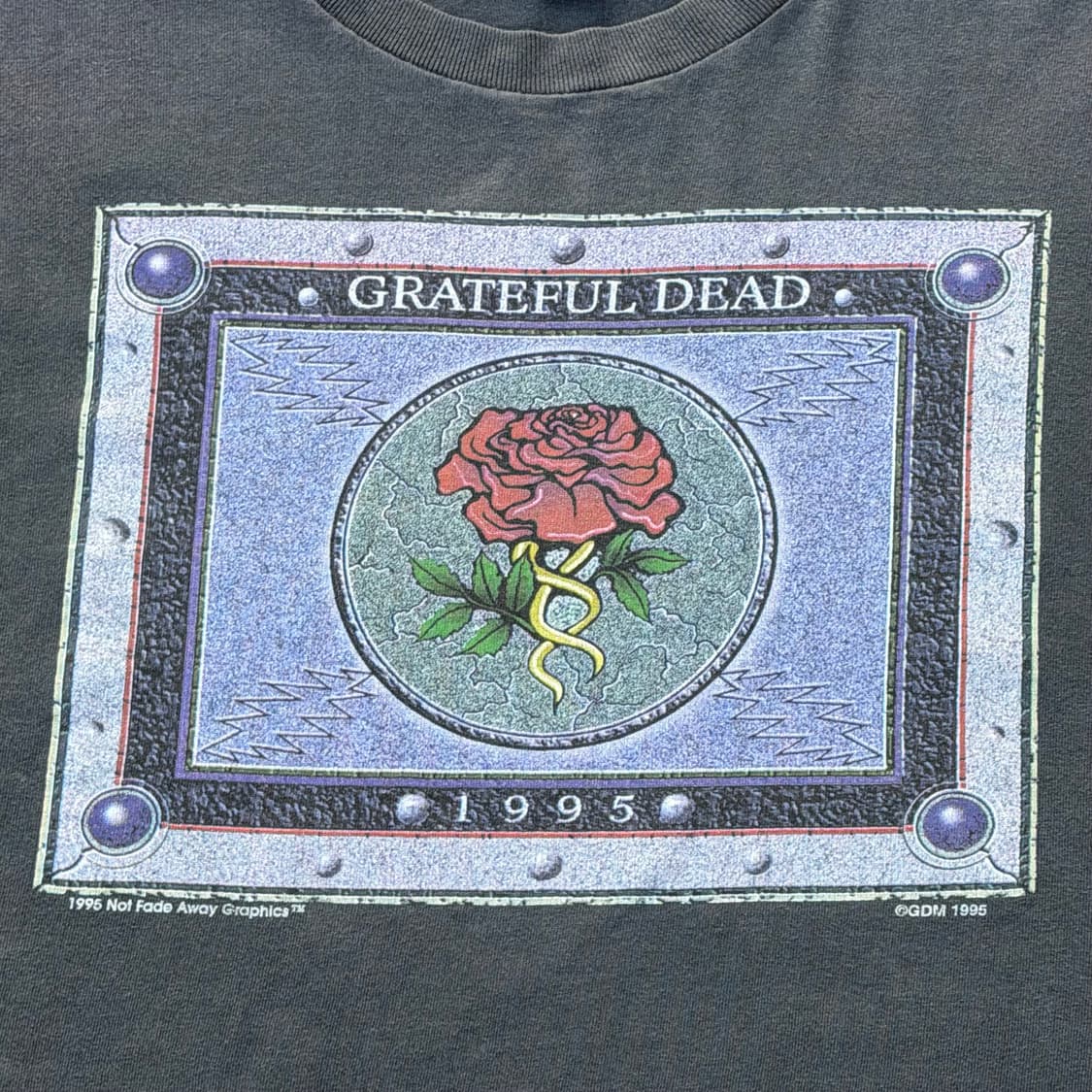 빈티지 95s 그레이트풀데드 스톤로지스 투어 밴드티 상품이미지3