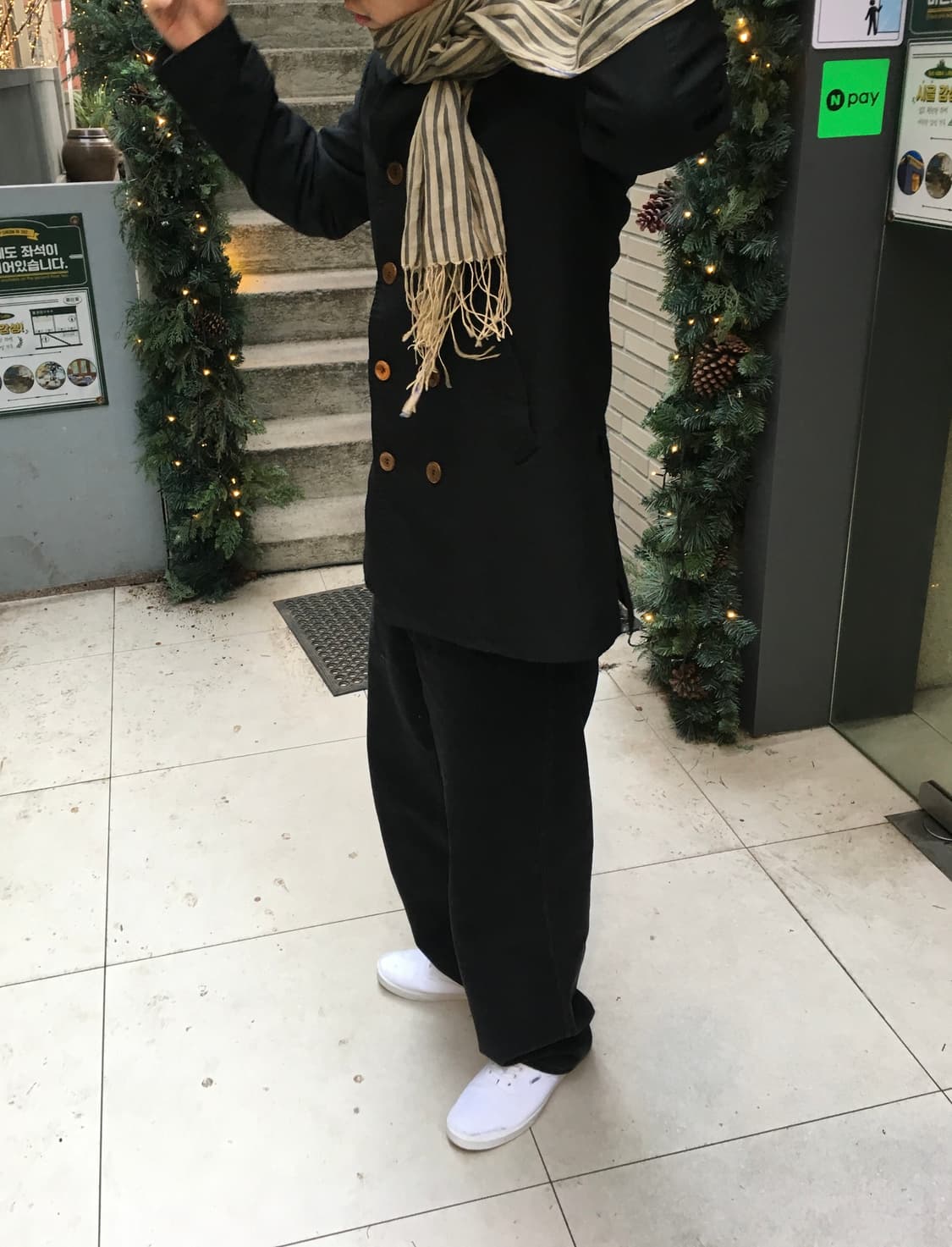 꼼데가르송 옴므듀스 축융폴리 피코트 M 상품이미지4