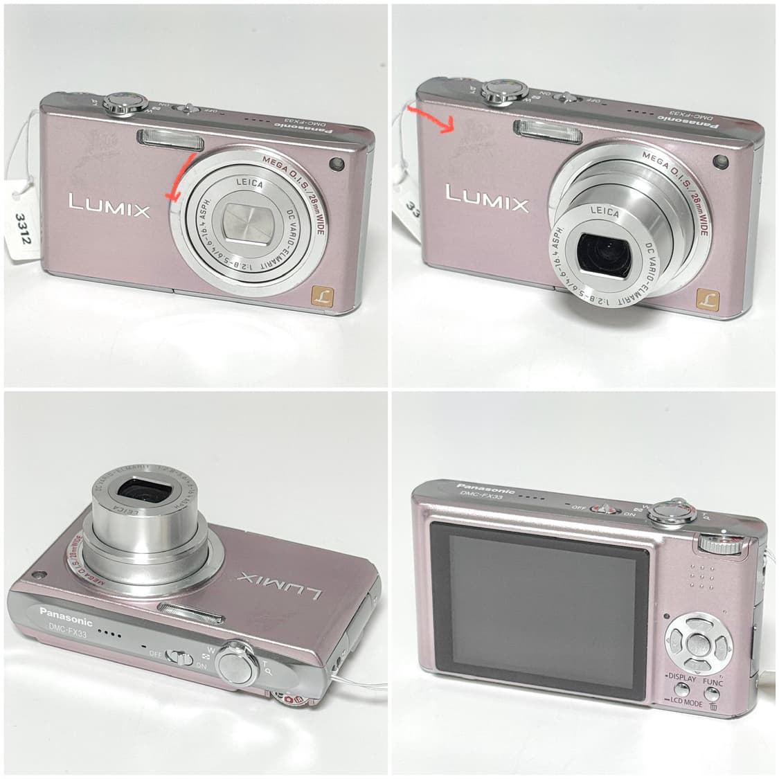 파나소닉 루믹스 FX33 핑크 빈티지디카 상품이미지3