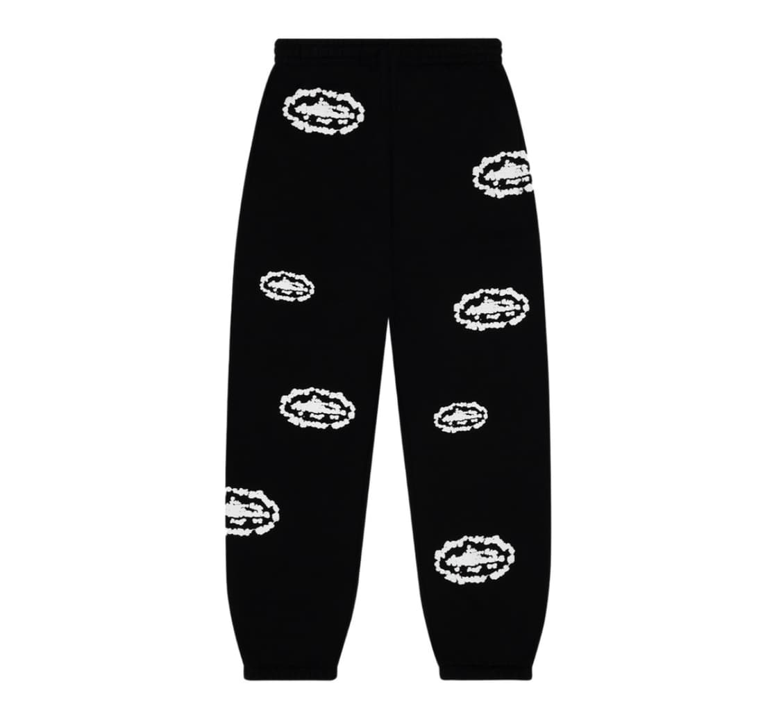 코르테이즈x데님티어즈 스웻팬츠 블랙 corteiz crtz 상품이미지2