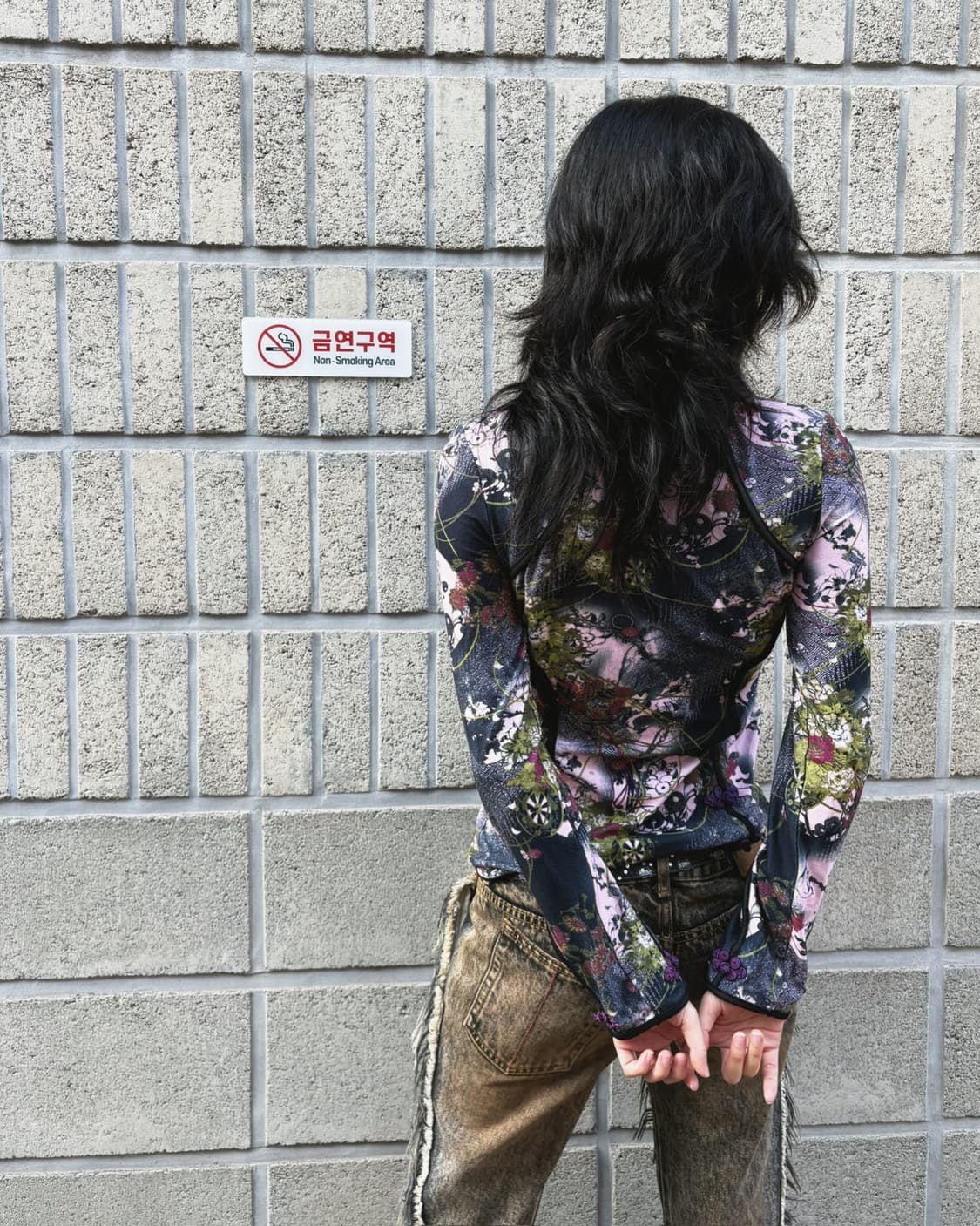 오즈온 오리엔탈 패턴 매쉬 롱 슬리브 상품이미지6