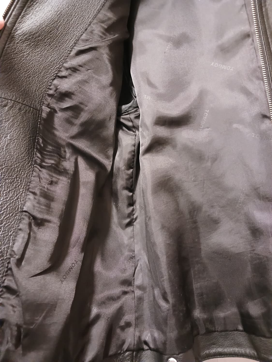 톰보이 정품 여성 돼지가죽 100% 소재 자켓 91-94-165 상품이미지9