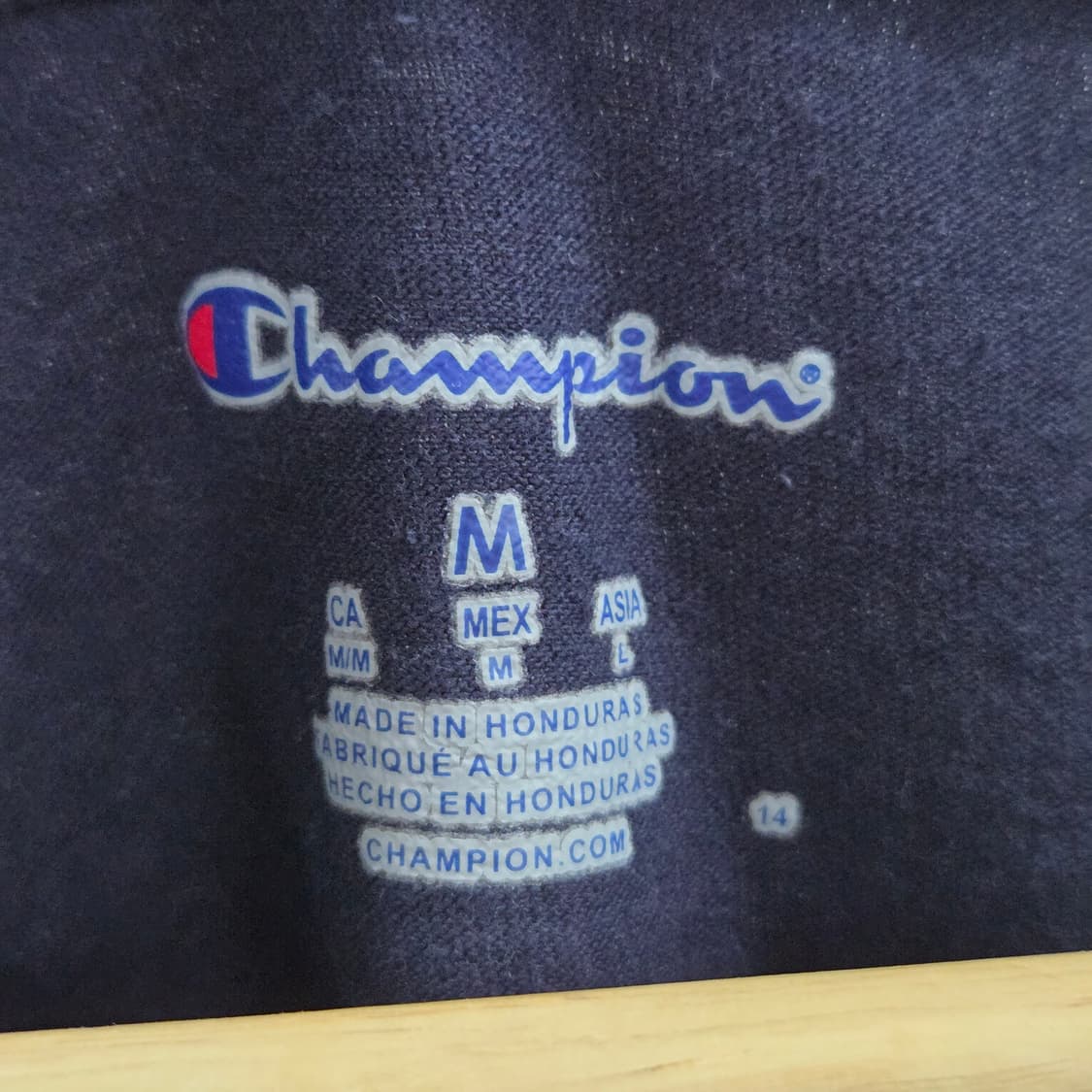 챔피온 프린팅 티셔츠 네이비 M  상품이미지3