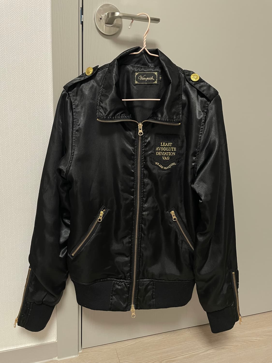 빈티지 골드 포인트 블루종 점퍼 상품이미지1