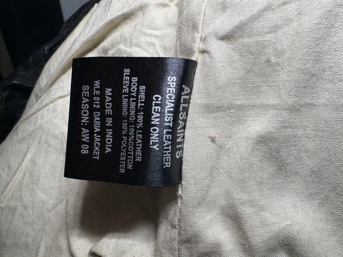 AW2008 올세인츠 스터드 레더자켓 상품이미지8