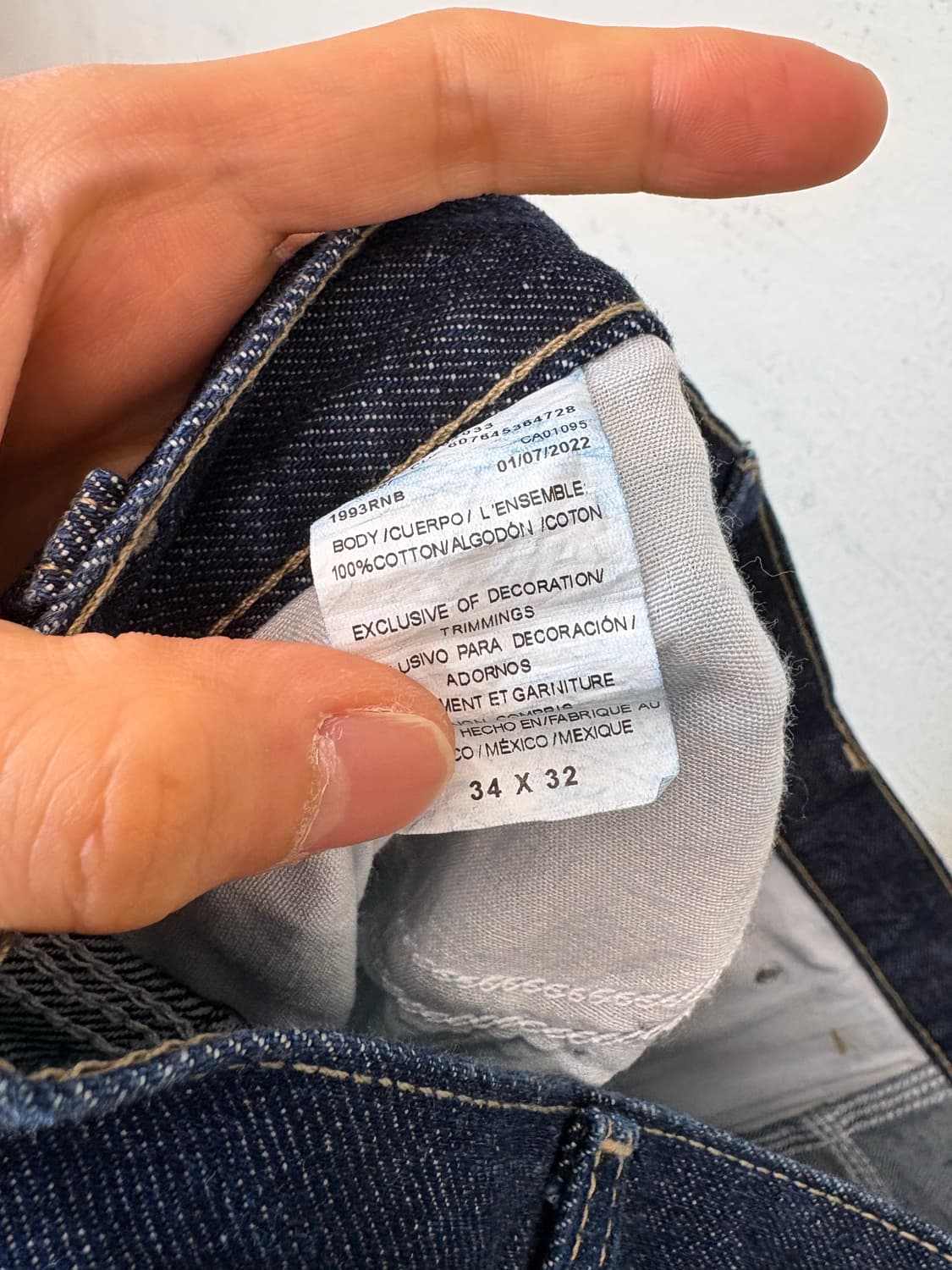 디키즈 빈티지 백포켓 프린팅 카펜터 데님팬츠 상품이미지8