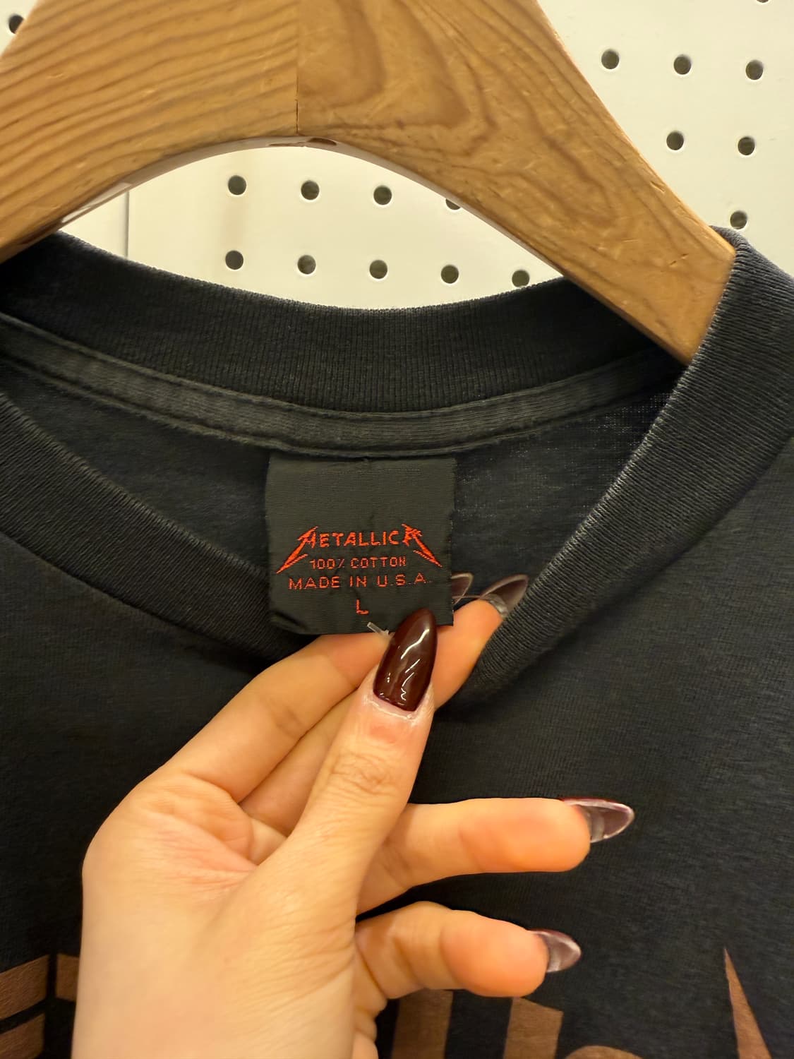빈티지 메탈리카 푸시헤드 아트웍 반팔티셔츠 U1324 상품이미지5