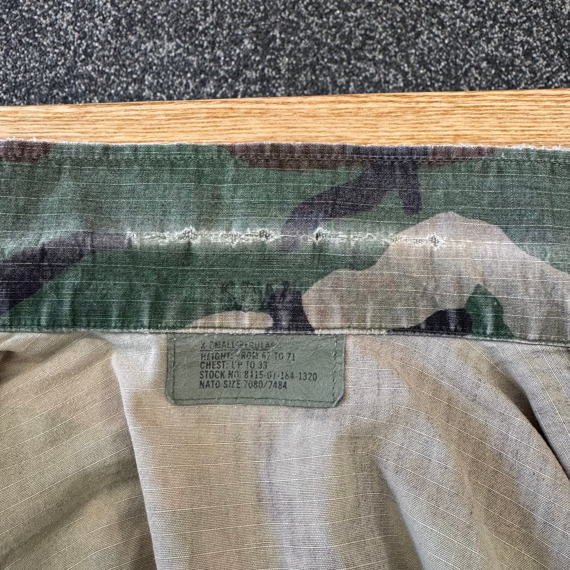 빈티지 US Army 미군 해병대 우드랜드 카모 셔츠 자켓 (XS) 상품이미지6