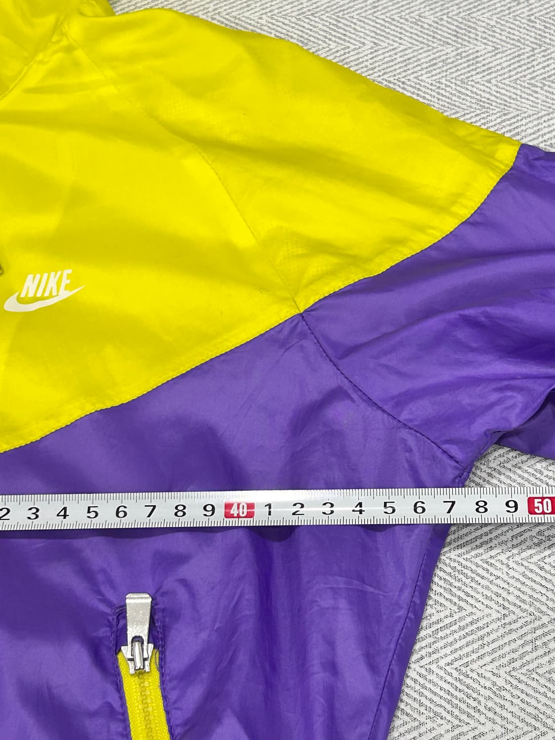 나이키 후드 바람막이 윈드러너 여성 S 옐로우퍼플 상품이미지10
