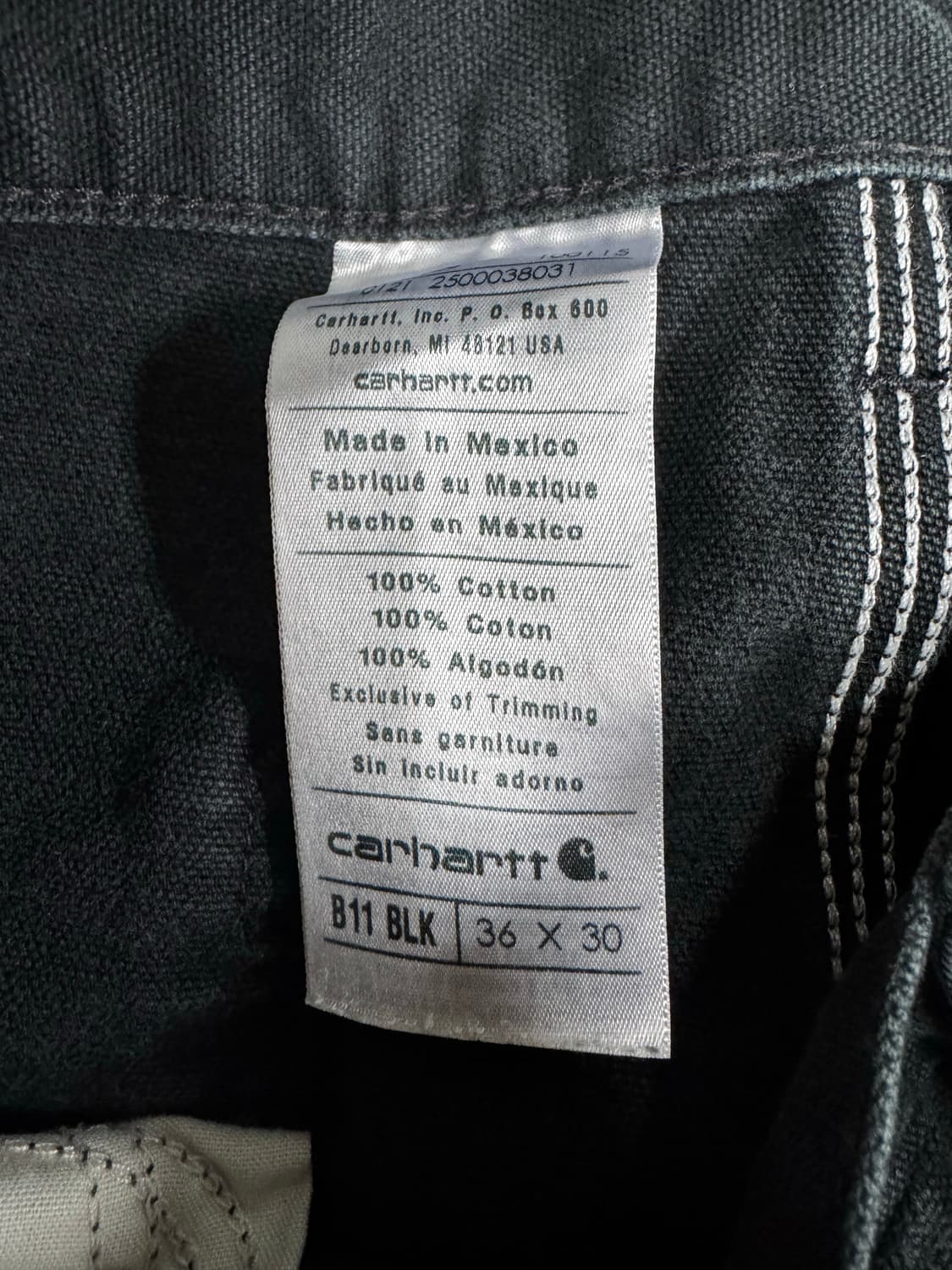 칼하트 싱글니 카펜터팬츠 b11 36 30 상품이미지3