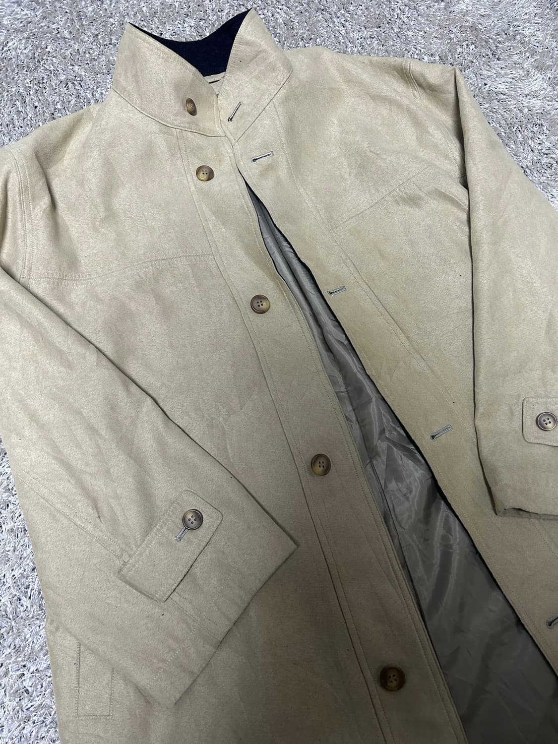 일본판 캐시미어 스웨이드코트 사이즈 105~110 상품이미지2