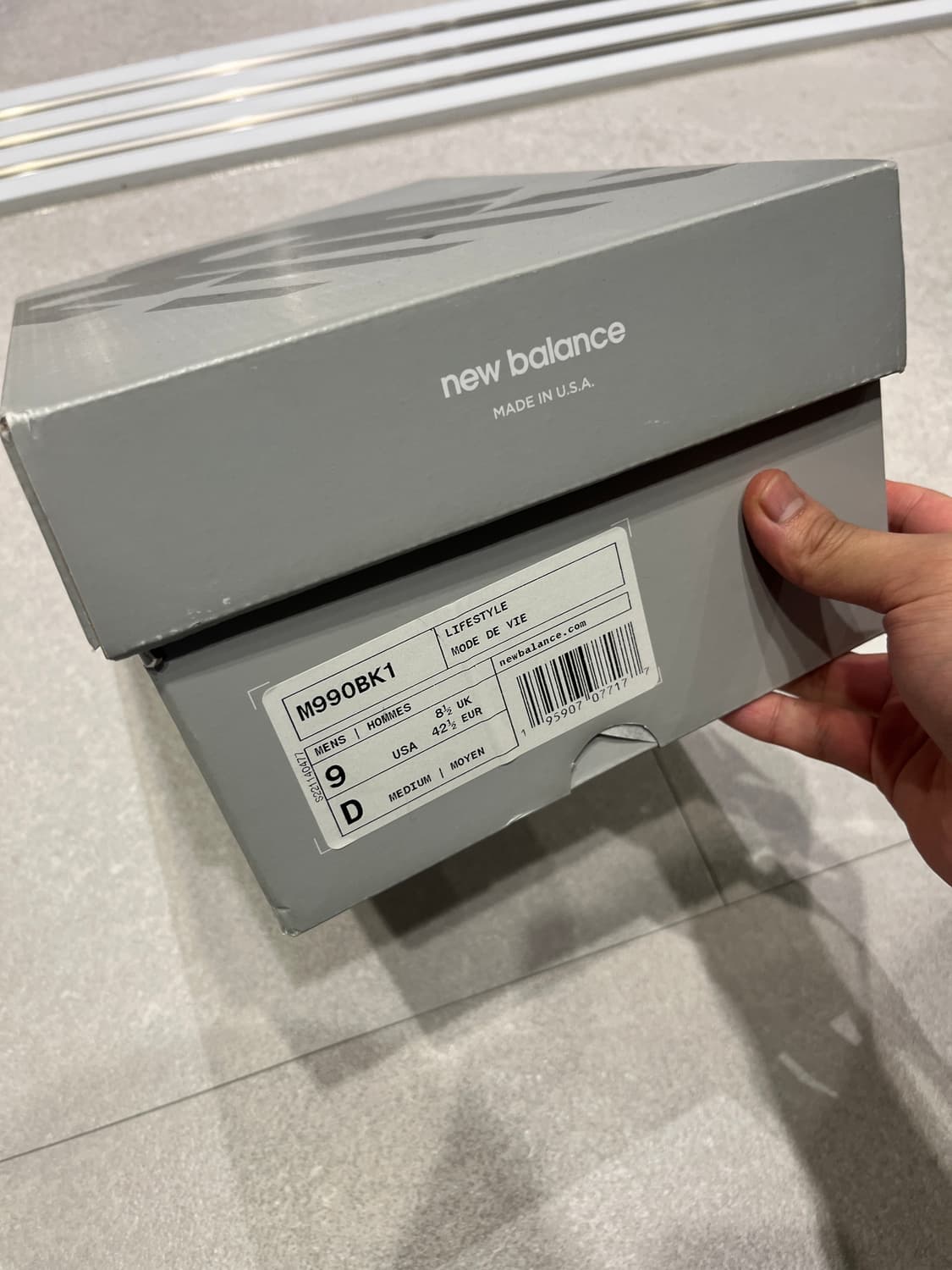 뉴발란스 990v1 블랙 270. 상품이미지6