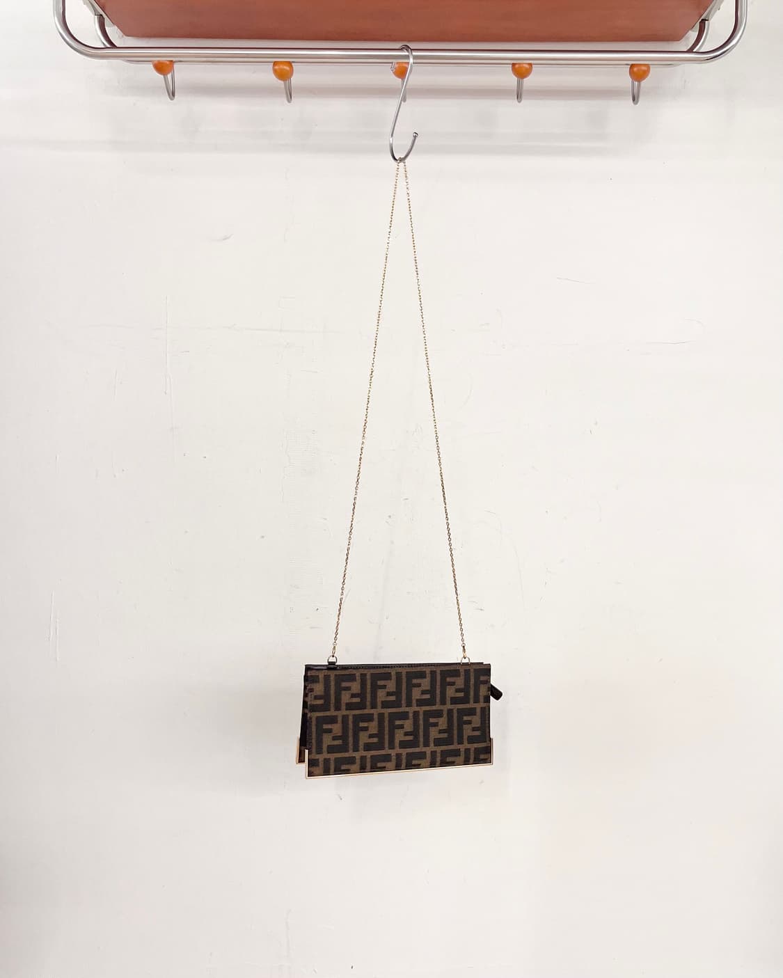 펜디 브라운 주카패턴 체인 크로스백 상품이미지2