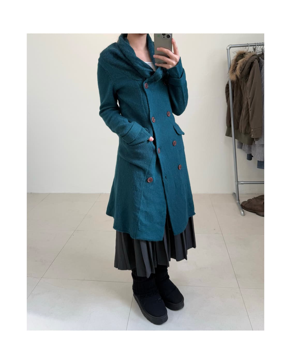 빈티지 모헤어 혼방 가디건 상품이미지1