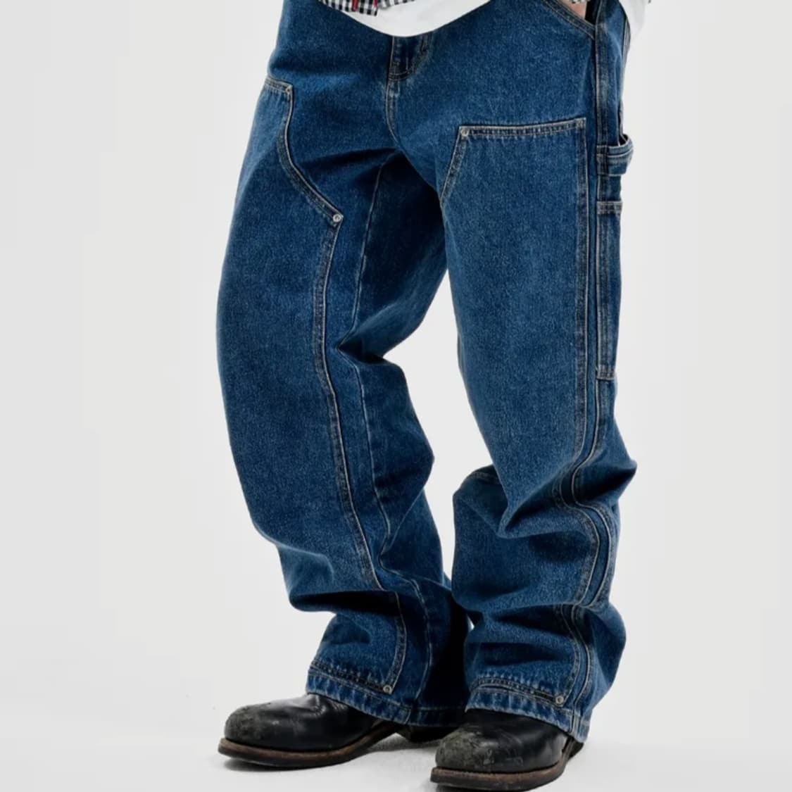 엑스트라오디너리 DOUBLE KNEE DENIM INDIGO 상품이미지2