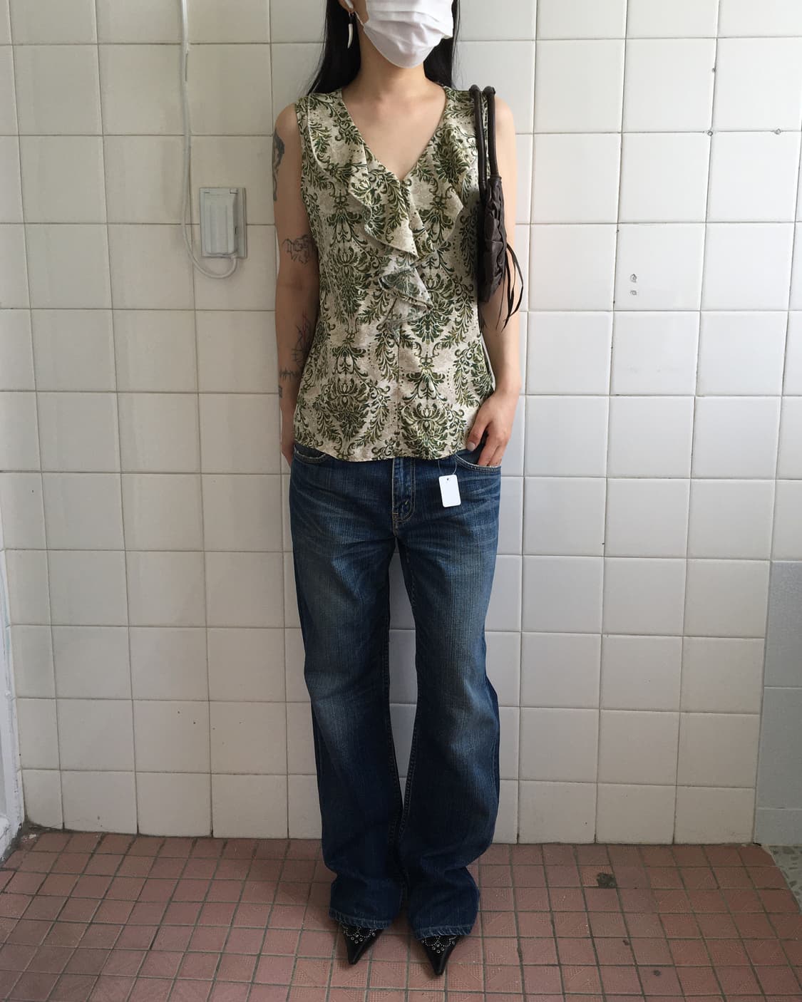 Ornament pattern sleeveless 상품이미지6