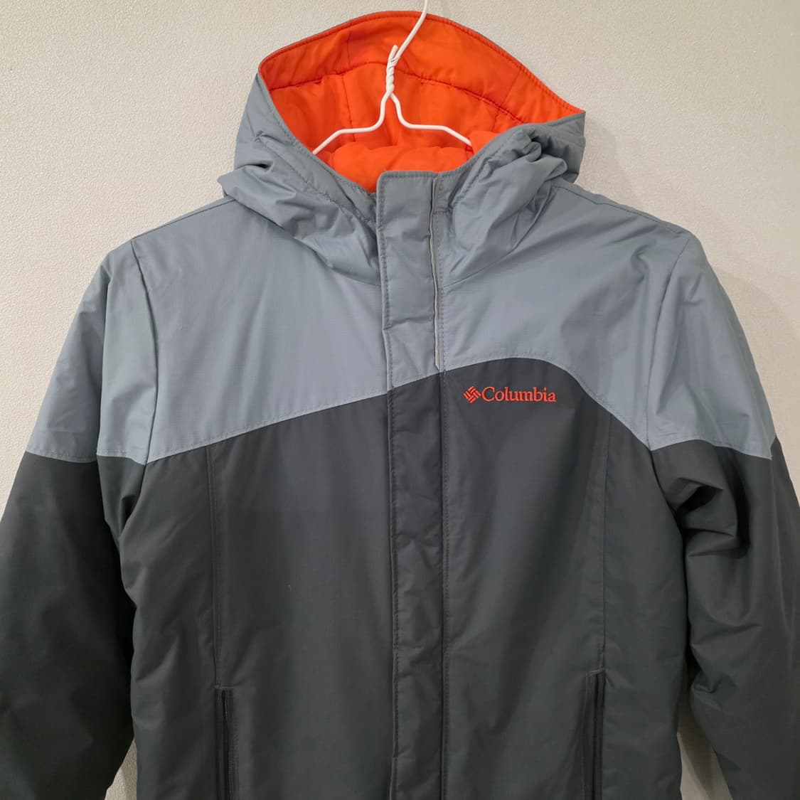 컬럼비아 아동용 후드 패딩 자켓 그레이 130컬럼비아 아동용 후드 패딩  상품이미지3