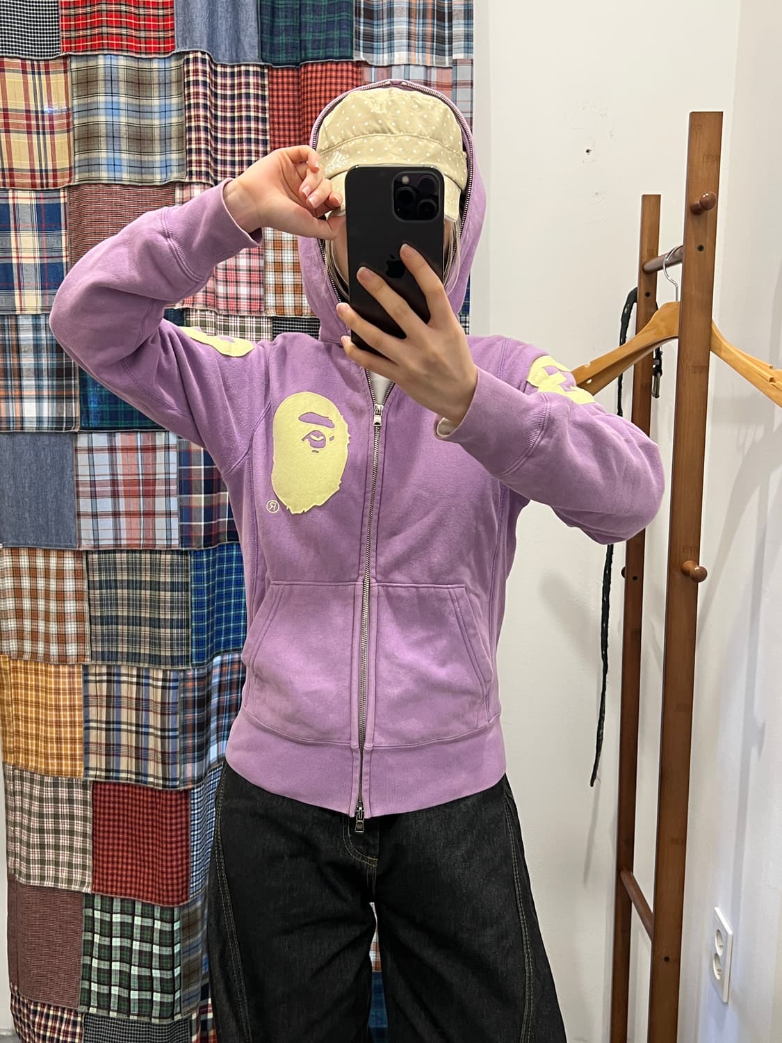 베이프 라벤더 사루 후드집업 상품이미지5