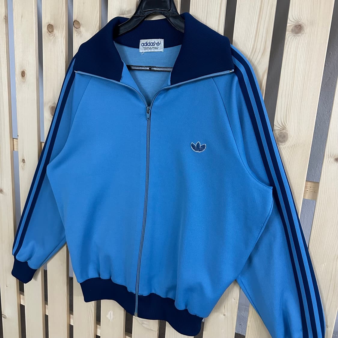 (M~L) 아디다스 80s 서독제 스카이블루 트랙탑 져지 상품이미지2
