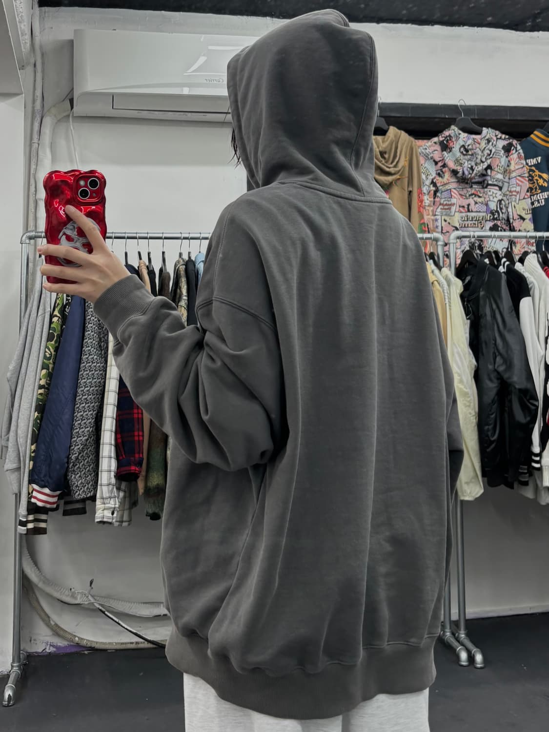 트레셔 플레임 로고 후드티 상품이미지5