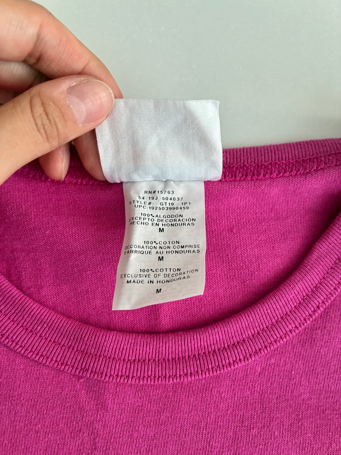 M) 챔피온 빈티지 빅로고 반팔 티셔츠 핑크 상품이미지5