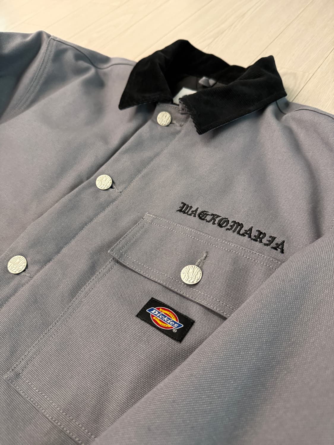 [L] 와코마리아 디키즈 커버올 캔버스 워크자켓 그레이 상품이미지2