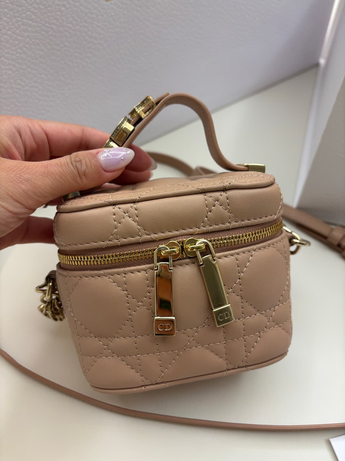 디올 마이크로 베니티 로즈드방 뉴버전 (2025.02 구매) 상품이미지2