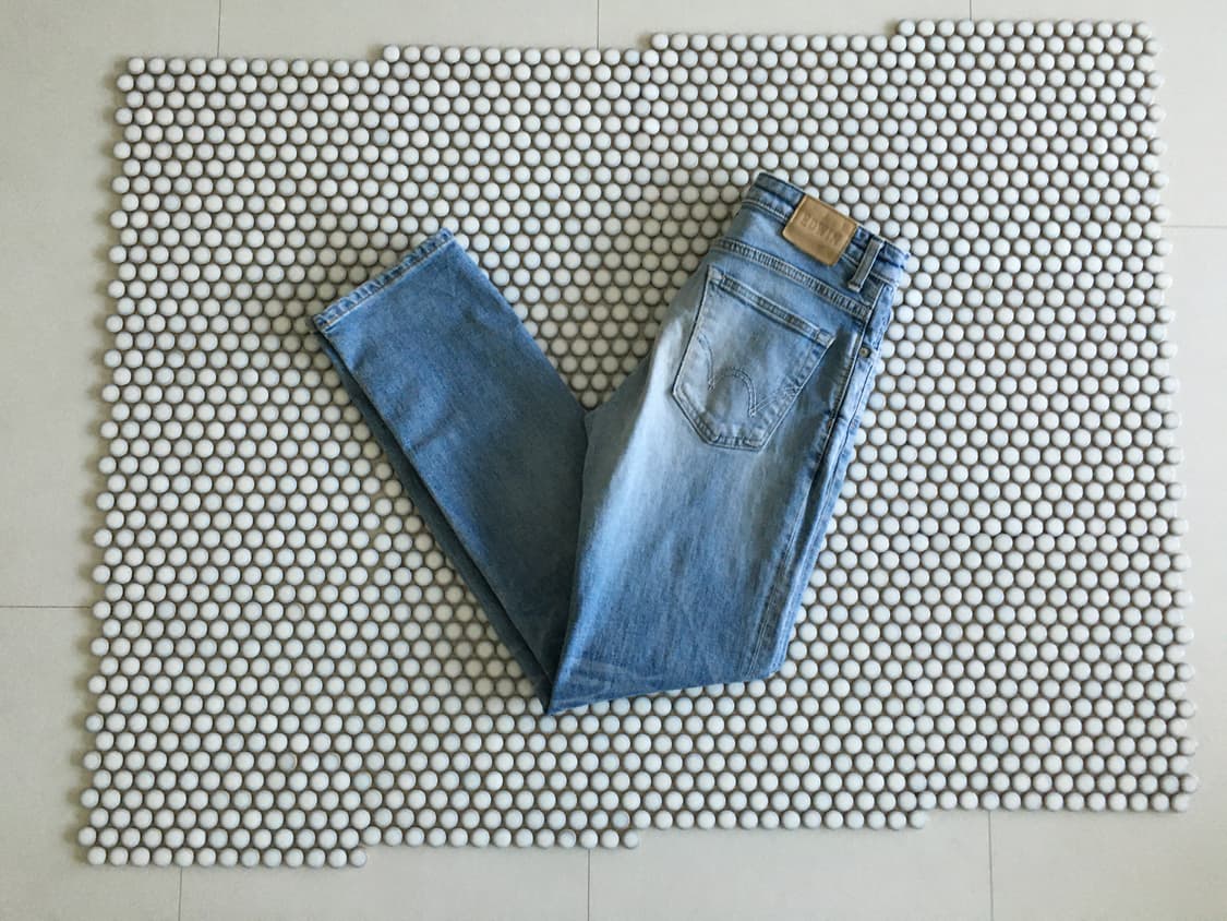 edwin) light wash straight jeans 상품이미지1