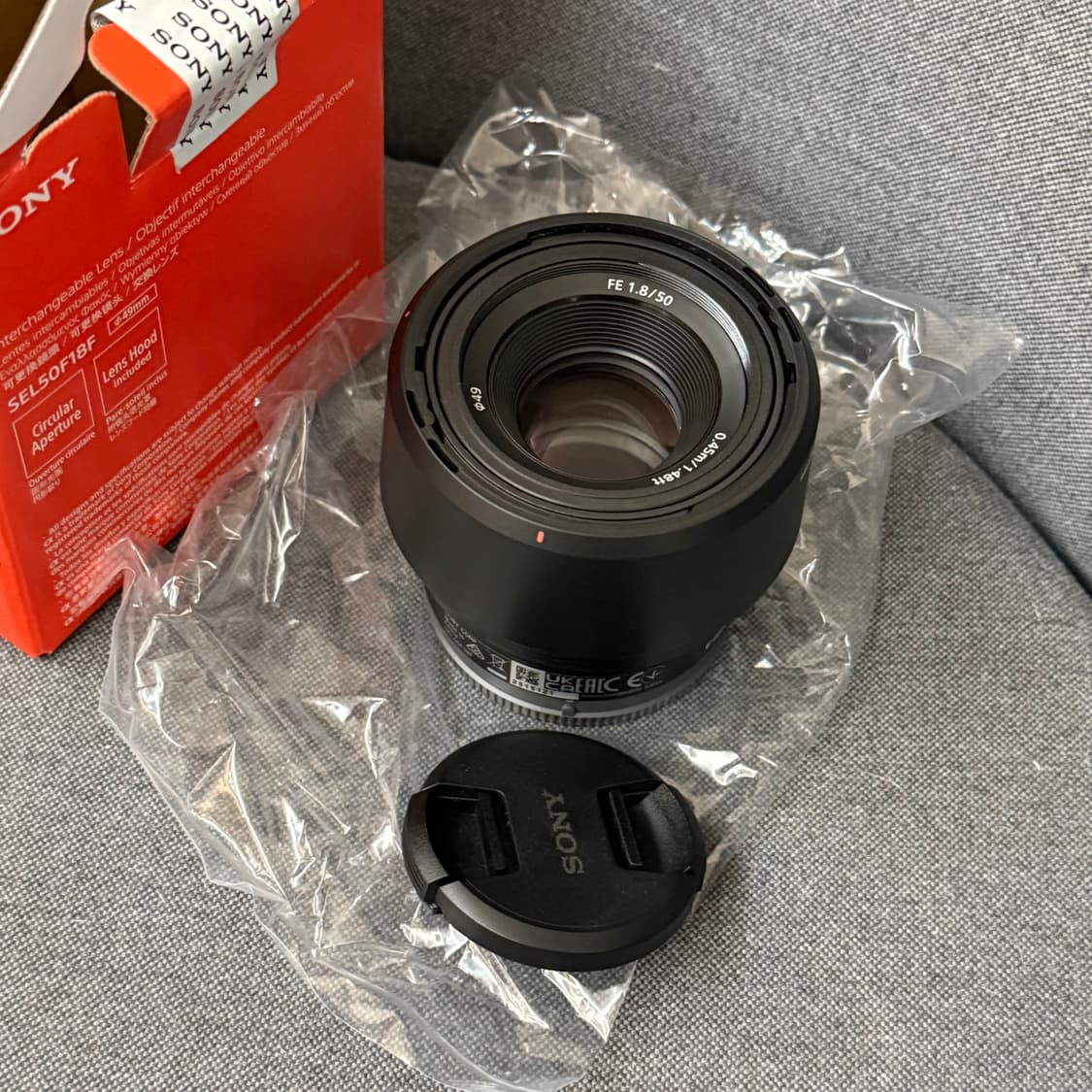 (테스트만 진행한 새 것) 소니 50mm 렌즈 SEL50F18F 상품이미지5