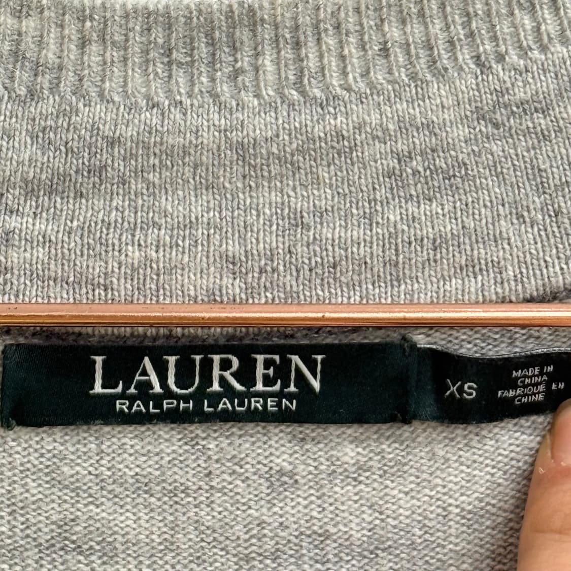 랄프로렌 브이넥 니트 롱 원피스 (XS) 상품이미지3