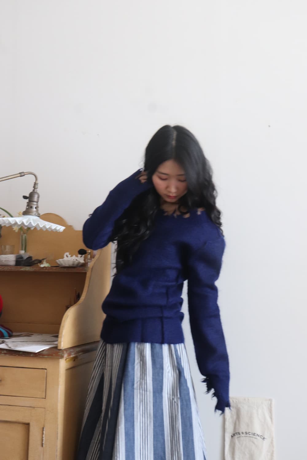 [Perverze] Wool & Mohair Damage Knit 상품이미지5