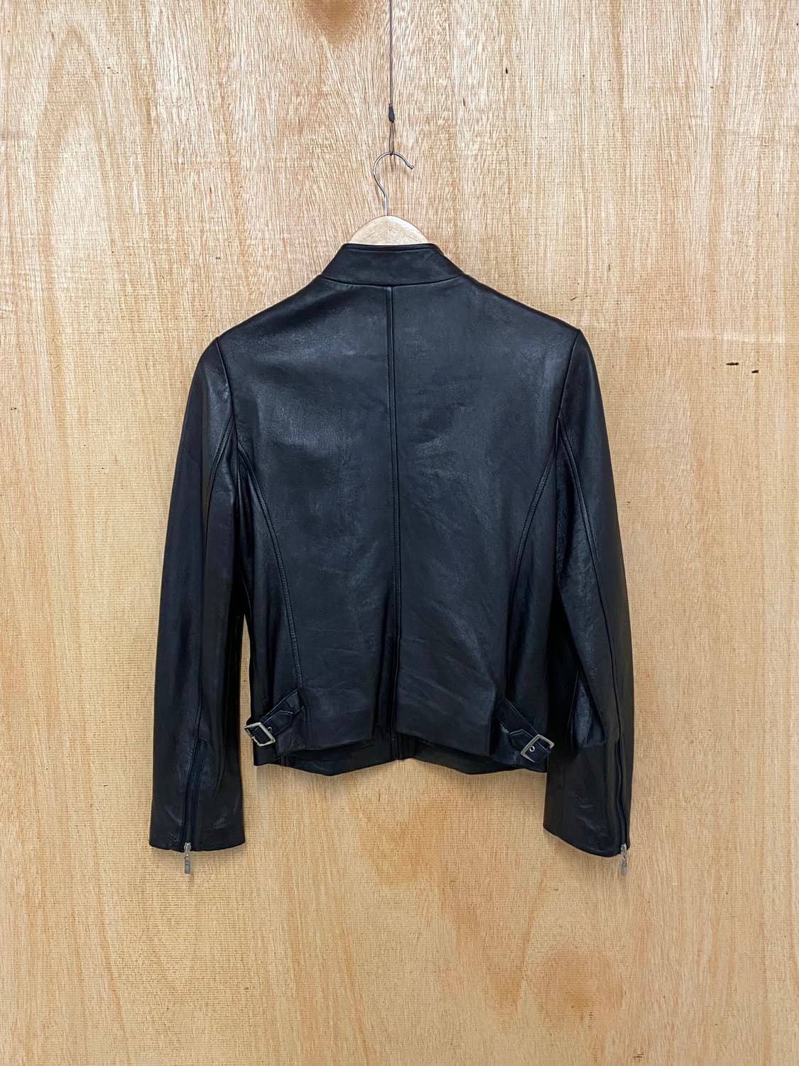 CERRUTI leather single rider jacket 상품이미지2