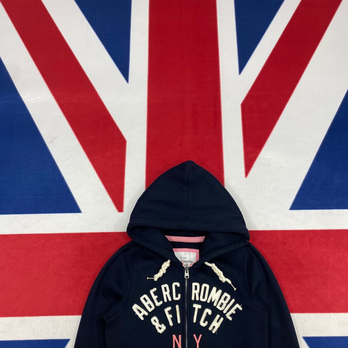 아베크롬비 슬림펫 후드집업 실측 여성S 상품이미지2