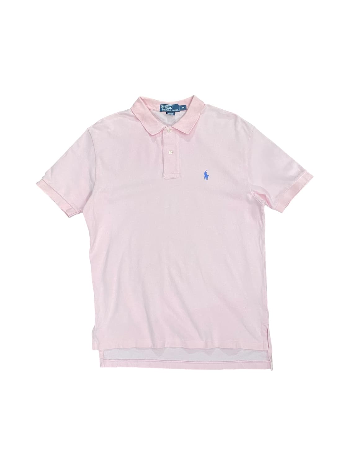 Polo Ralph Lauren 핑크 블루 로고 자수 반팔 티셔츠 상품이미지1