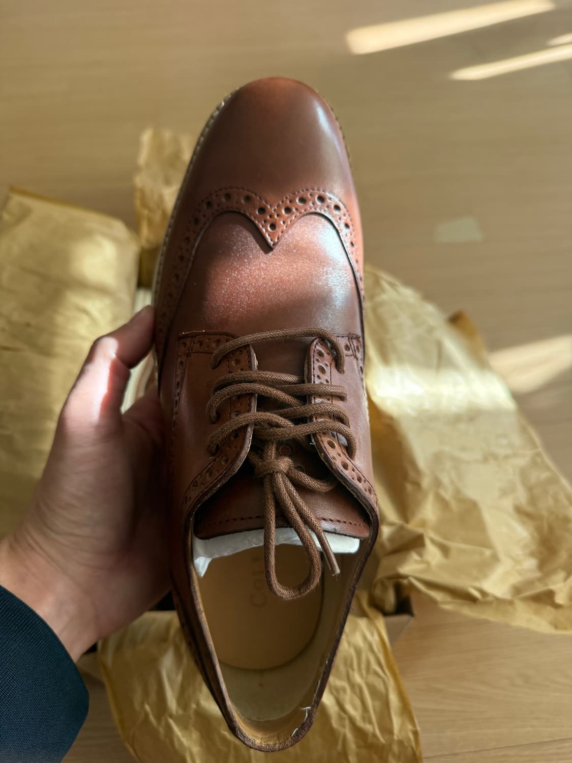 콜한 윙팁 브라운 260-265 상품이미지1