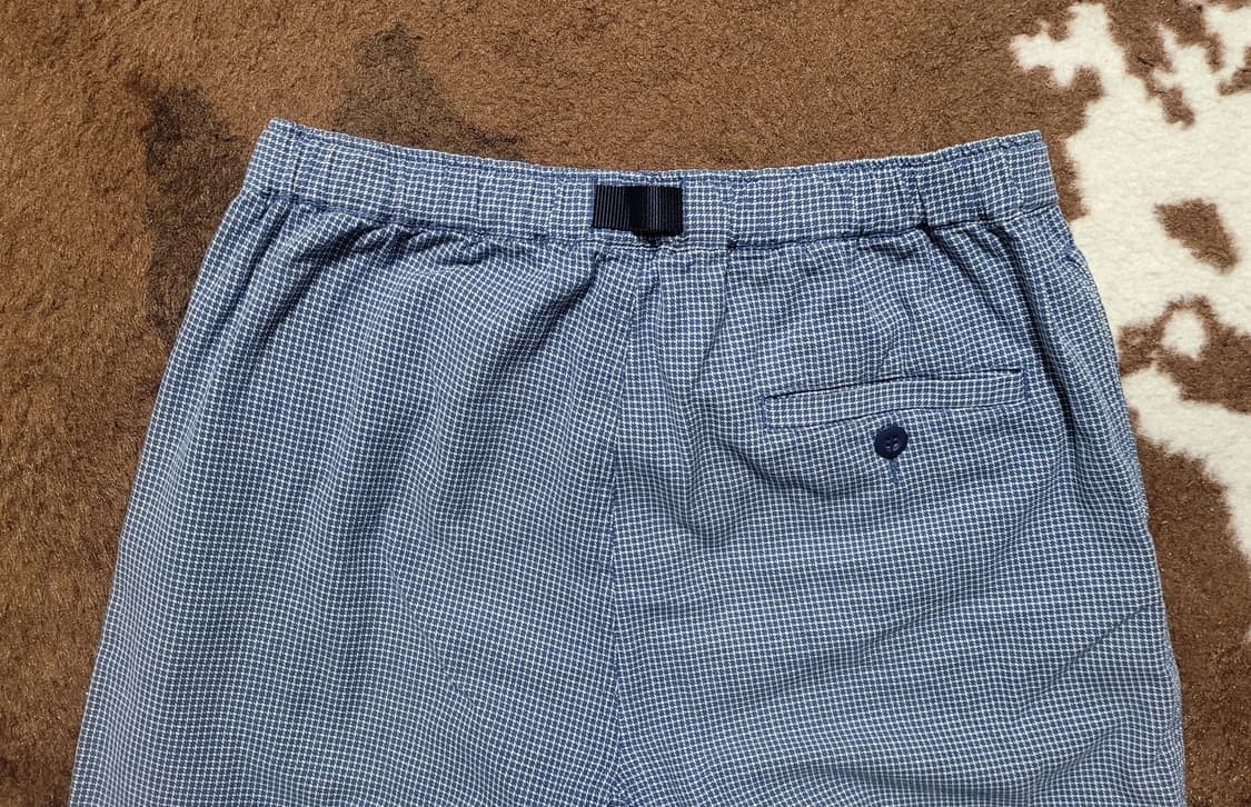 올드 유니클로 남성 블루 잔체크 반바지(30~31) 상품이미지4