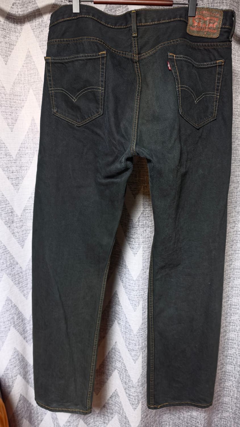 Levi's 569 Black Dyed 데님 팬츠 36/32 상품이미지3