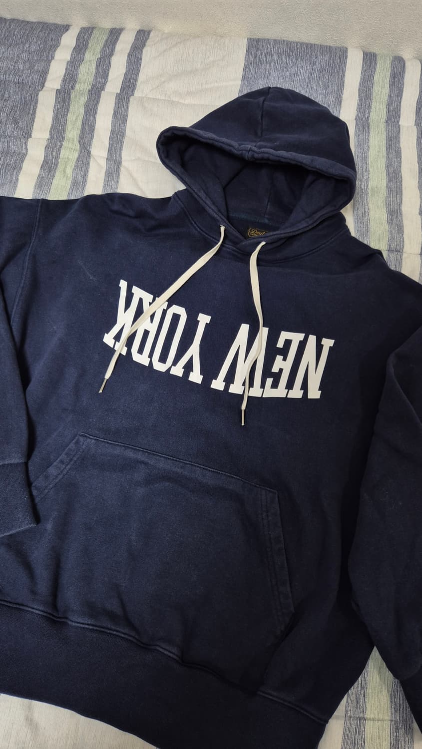 듀테로 뉴욕 후드티 네이비 m 상품이미지1