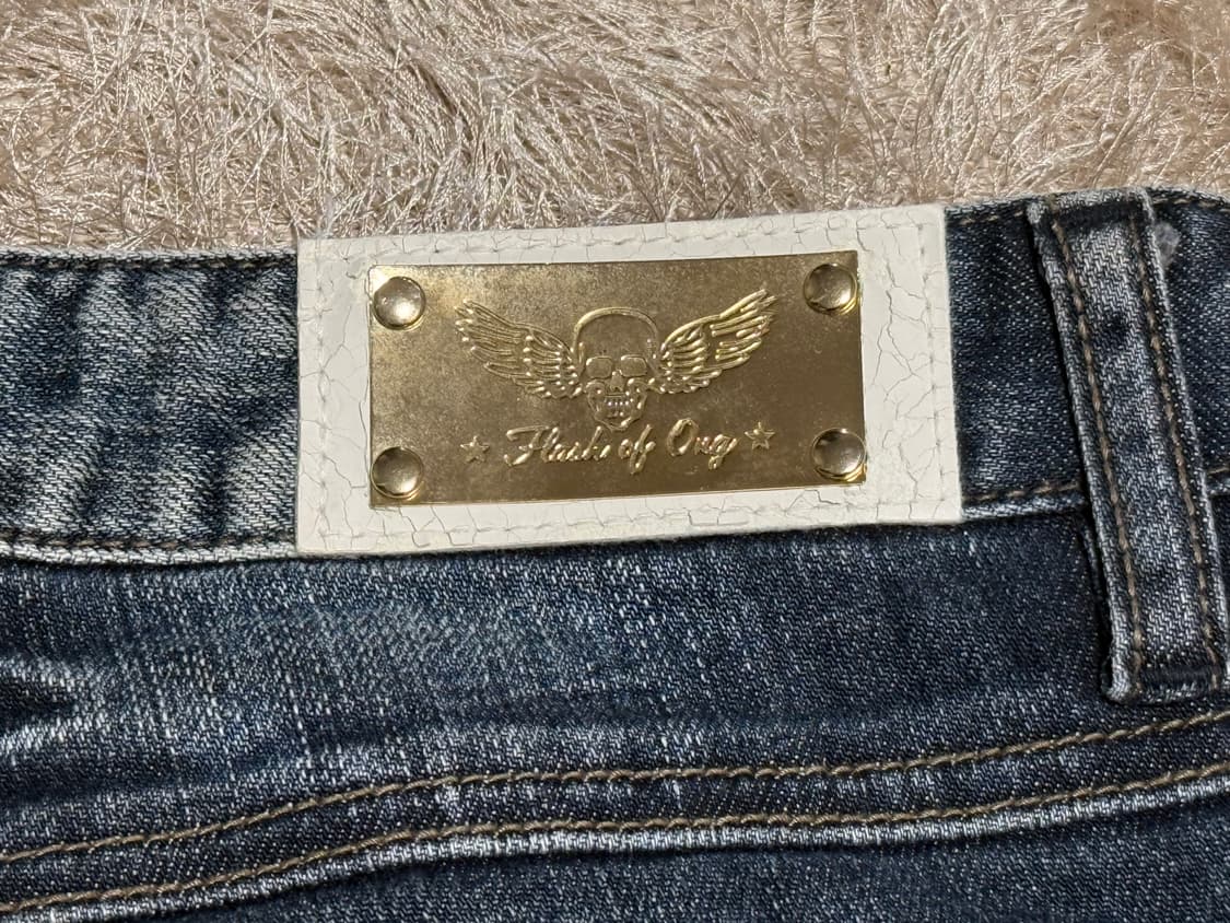 세미 부츠컷 로우라이즈 데님 팬츠 상품이미지4