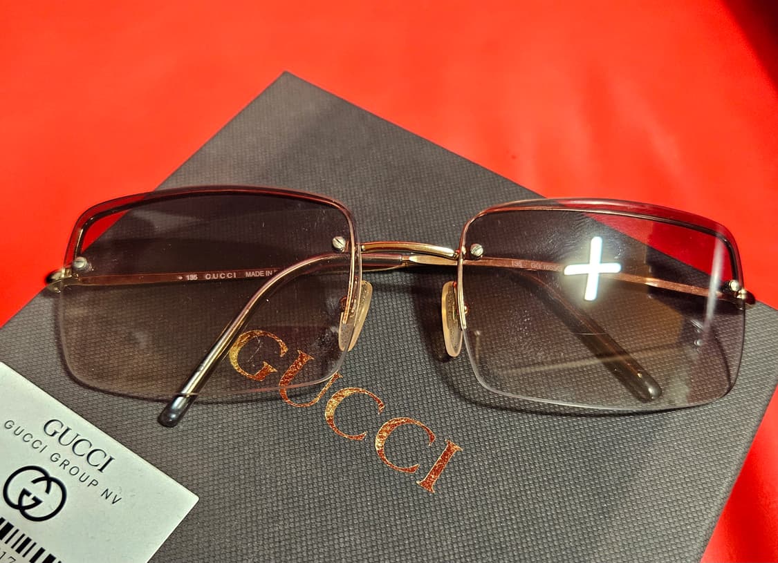 구찌(GUCCI) 90's 레트로 무테 선글라스 Free size 상품이미지4