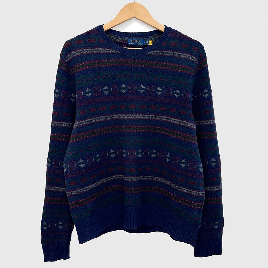폴로 랄프로렌 울 캐시미어 니트 스웨터 페어아일 남성 M 상품이미지1