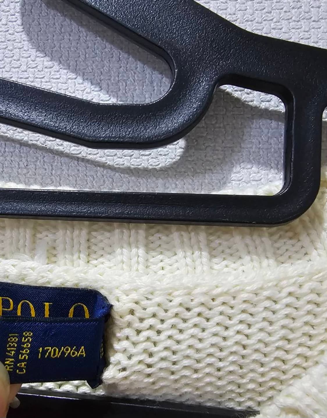 정품 폴로 랄프로렌 화이트 곰돌이 니트 100 / L 상품이미지3