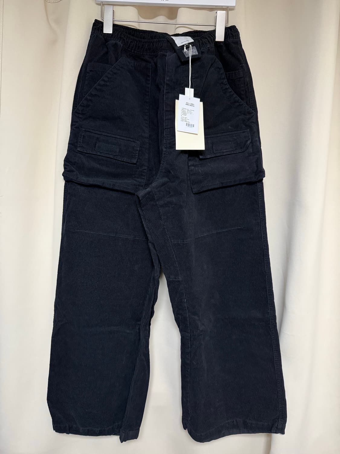 폴리테루 헤비 프론트 카고 파자마 잉크 블랙 2 팝니다 상품이미지1