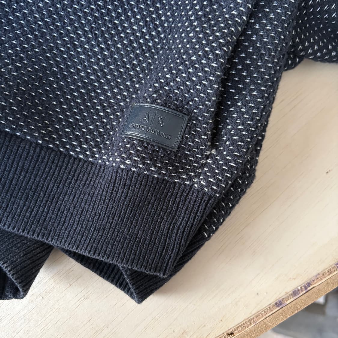 알마니 익스체인지 펀칭 니트 카디건 상품이미지8