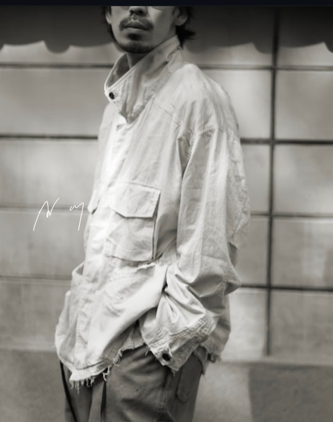 [1] 안셀름 에이징 필드 자켓 화이트 상품이미지4