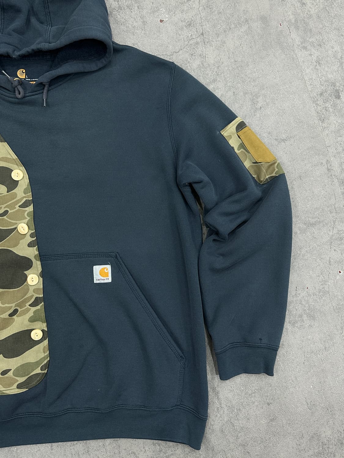 칼하트 카모 커스텀 후드티 상품이미지3