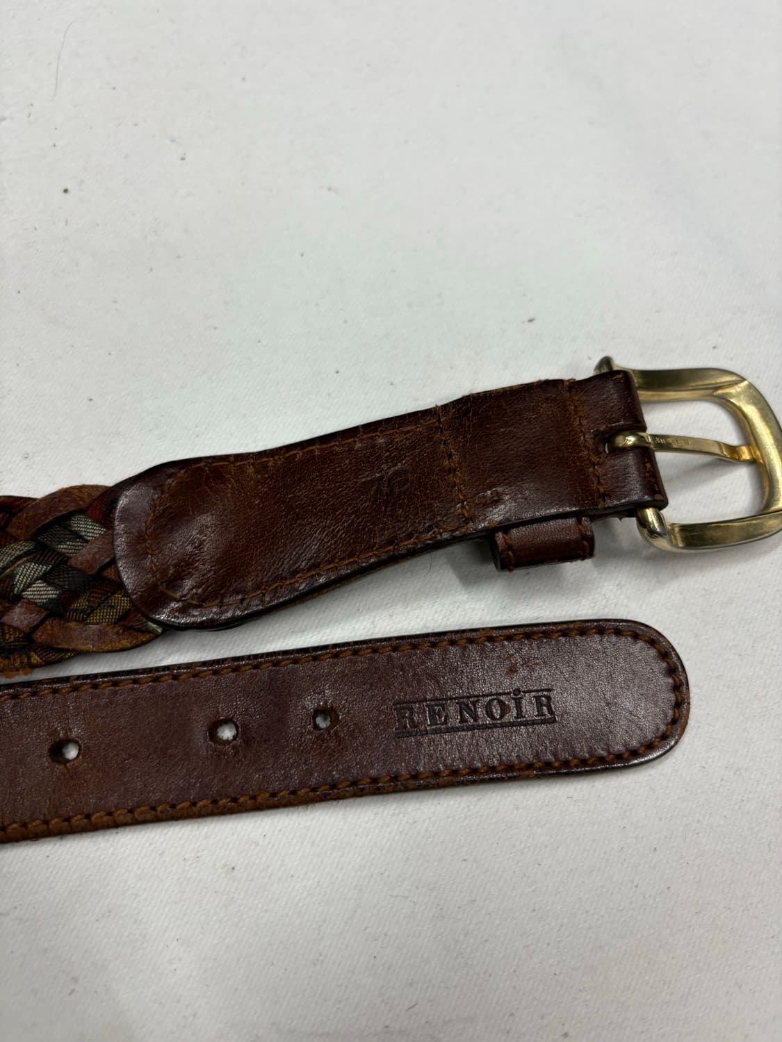 빈티지 멀티컬러 웨이브 위빙 벨트 상품이미지3